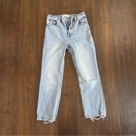Abercrombie & fitch ankle straight jeans size 25 Short - Picture 1 of 5